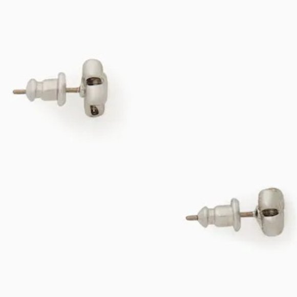 ♠️ Kate Spade ♠️️ Silver Double Bow Stud Earrings - Picture 5 of 7